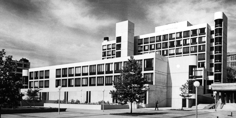 Exterior photograph of Hill Hall in 1972